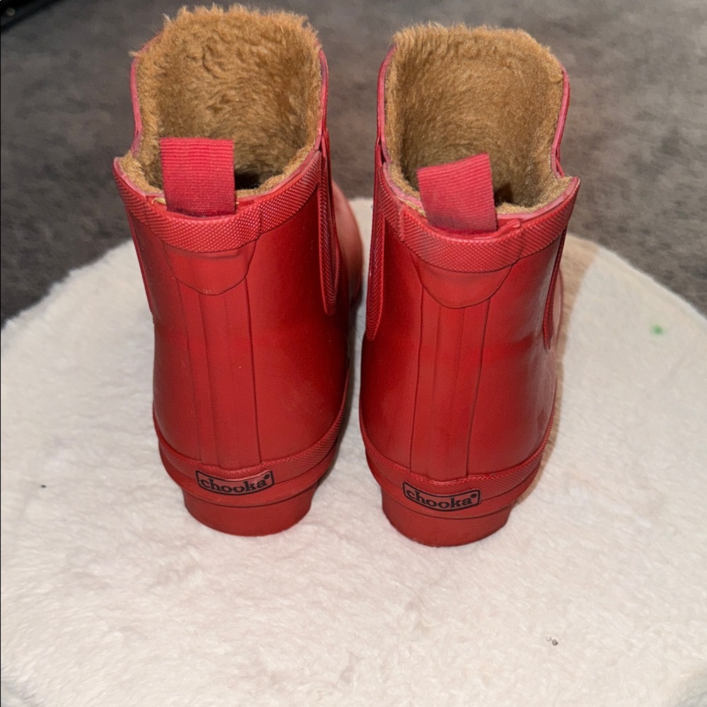 Chooka Vibrant Red Waterproof Boots